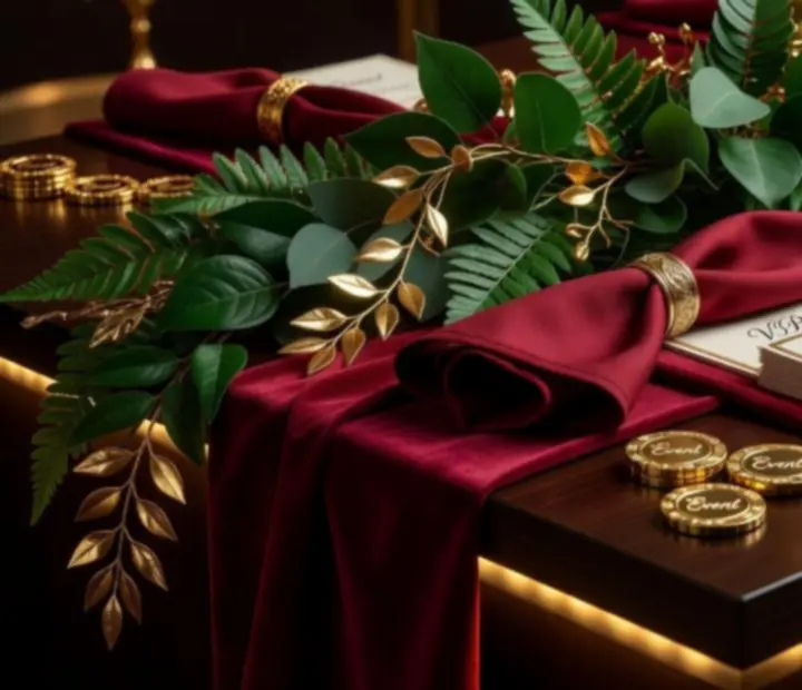Elegancka scenografia i dekoracje eventowe w stylu kasynowym